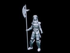 Mercy DuLanc, Knight Of The Rose (32mm Scale) 3D Printer Model