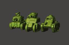 15mm Scale Ork / Orc Tanks 3D Printer Model