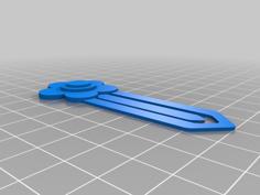 Four Leaf Clover And Flower Bookmark 3D Printer Model