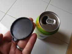 Soft Drink Can Cap/cover To Help Keep Critters Out Of Your Soda In Summer 3D Printer Model