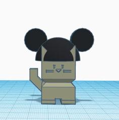 Cali Cat Mickey Mouse Hat 3D Printer Model