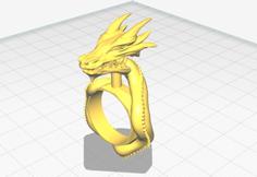 Dragon Ring Clip/Roach Clip 3D Printer Model