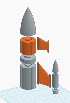 Cosmos Corps Built-Your-Own Rocket – BOOSTER FINS! 3D Printer Model