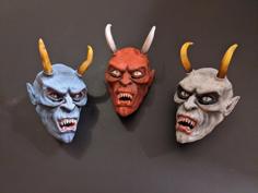 Miniature 3D Printed Krampus Mask 3D Printer Model