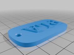 Dog Tag Color Swatch 3D Printer Model