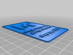 3D Printed Business Card 3D Printer Model