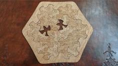 M.C. Escher Fish – Laser Cut