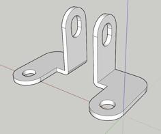 Subaru Brumby EA81 Retrofit Compressor Brackets 3D Printer Model