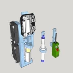 Yet Another Hypercube (Evolution) E3D V6 Hotend Mount 3D Printer Model