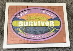 Survivor Block Logo Puzzle 4 3D Printer Model