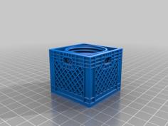 Milk Crate Stash Box 3D Printer Model