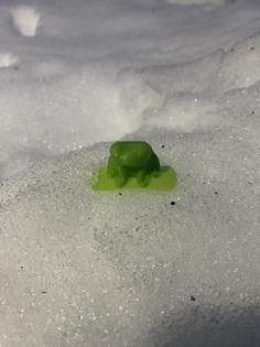 Fred The Frog On A Snowboard 3D Printer Model