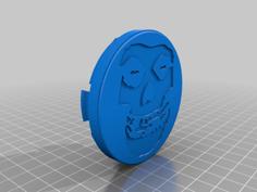 Jeep Wheel Cap With Misfits Skull 3D Printer Model