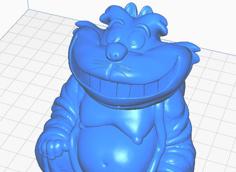 Cheshire Cat Buddha W/tail (Alice In Wonderland) 3D Printer Model