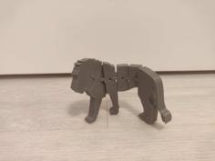 Flexi Lion Flexi Löwe 3D Printer Model