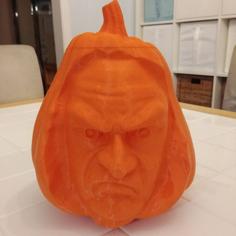 Creepy Face Pumpkin 3D Printer Model