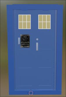 2018 TARDIS Doors 1:12 Scale 3D Printer Model