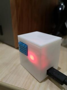 Box For WEMOS D1 Mini With DHT11 And AM312 3D Printer Model