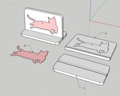 Cats Plate 3D Printer Model