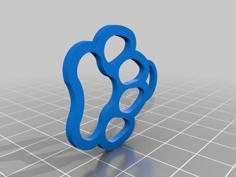 Dog Paw Keychain (◕‿◕) 3D Printer Model