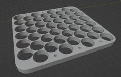 18650 Storage Plate 3D Printer Model