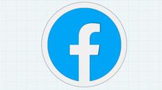 Facebook Logo 3D Printer Model