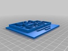 Parks And Rec Floorplan 3D Printer Model