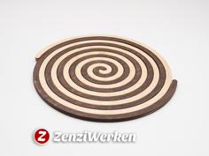 Laser Cut Archimedes Spiral Trivet Cnc/laser