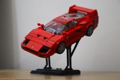 Lego Ferrari F40 Supercar (76934) Display Stand 3D Printer Model