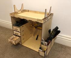 Laser Cut Model Workshop Cabinet