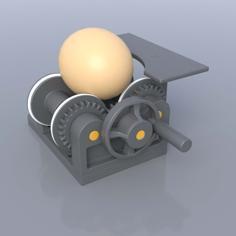 Egg Lathe For Painting Eggs 3D Printer Model