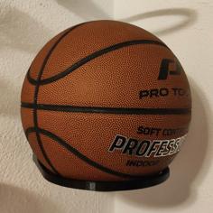 Sports Ball Wall Mount Holder Football Basketball Tennis 3D Printer Model