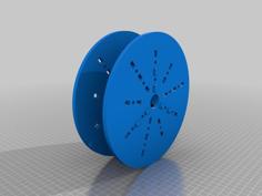 Parametric Plywood Filament Spool 3D Printer Model