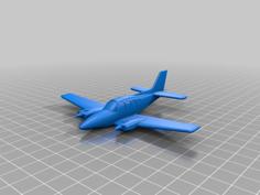 Beechcraft Model 58 3D Printer Model