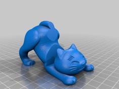 Cat Cell Phone Holder Kitten 3D Printer Model