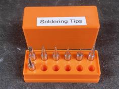 Hakko Soldering Tip Storage Box 3D Printer Model