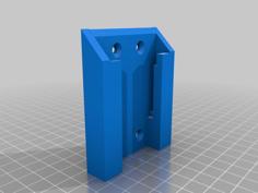 Bauer 20V Battery Pegboard Holder Modified To Wall Mount 3D Printer Model