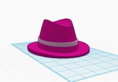 Fedora Hat 3D Printer Model