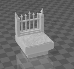 Basic Graveyard Wall (Dungeon Blocks Compatible) 3D Printer Model