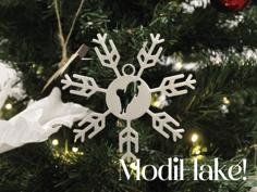 ModiFlake! Customizable Snowflake Christmas Ornament 3D Printer Model