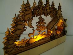 LaserCut – Candle Arch – Schwibbogen Schmiede