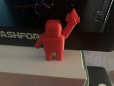 Robot Holding A Crystal (on A Stand) 3D Printer Model