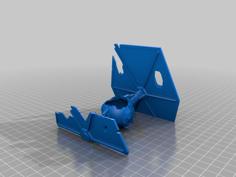 Crashed Tie Fighter Hollow 3D Printer Model