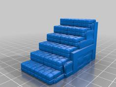 Zombicide White Death – Battlement Stairs 3D Printer Model