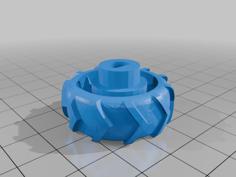 Jeep TJ Fan Control Knob With Treads 3D Printer Model