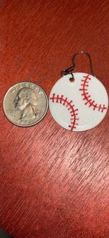 Baseball Softball Earrings 3D Printer Model