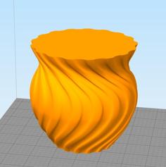 Swirl Vase 3D Printer Model