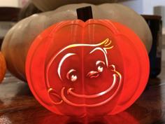 Jack O’Lantern – Curious George Snap On Face 3D Printer Model