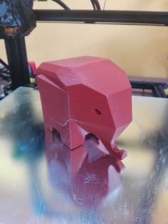 LOWPOLY Elephant 3D Printer Model