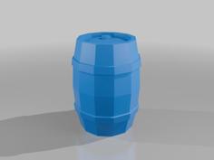 Wooden Barrel 3D Printer Model